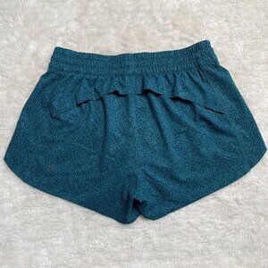 Athleta Women's Green Blue Hustle 3" Pull On Shorts Size XS